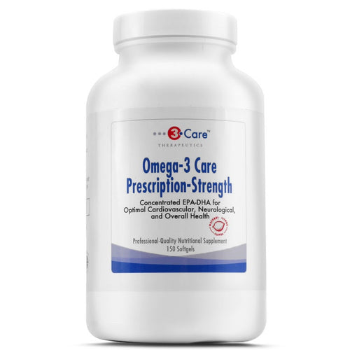 3Care Prescription Strength Omega-3 Fish Oil Same ratio as Lovazza EPA and DHA Essential Fatty Acid for Optimal Cardiovascular Heart and Cholesterol Health