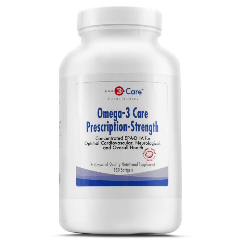 3Care Prescription Strength Omega-3 Fish Oil Same ratio as Lovazza EPA and DHA Essential Fatty Acid for Optimal Cardiovascular Heart and Cholesterol Health